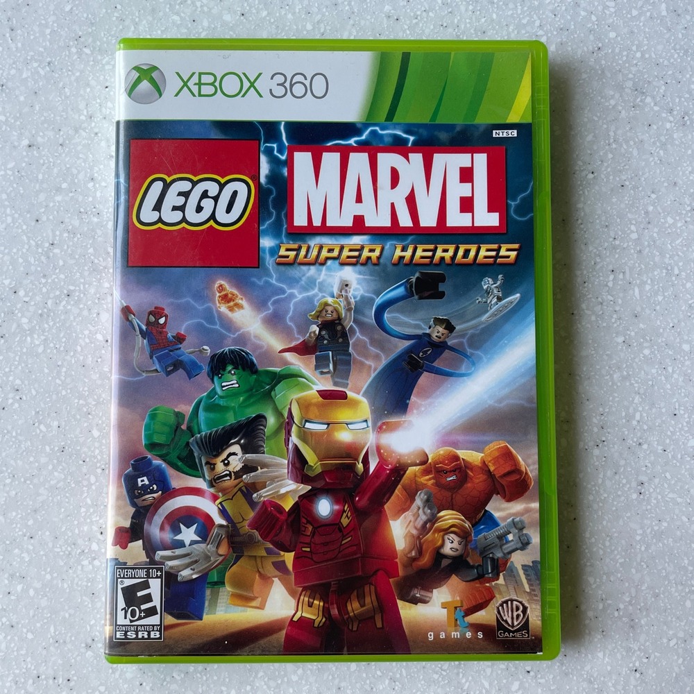 LEGO Marvel Super Heroes Xbox 360 Game Physical Disc with Manual CIB